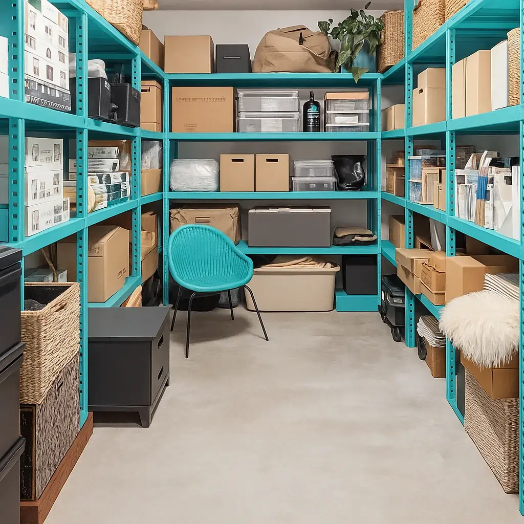 Inside a Space Buddy self-storage unit in Bradford